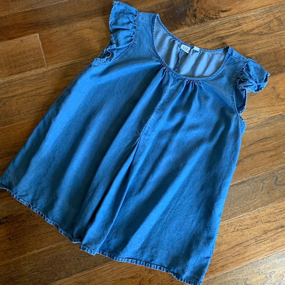 Gap Denim Cap Sleeve Top